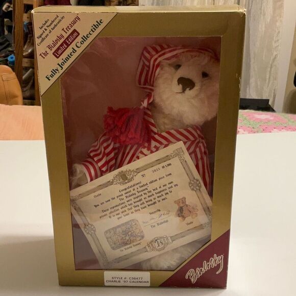 Bialosky Limited Edition Collectable “Charlie” Bedtime Bear. 1997 Vintage - Picture 8 of 10